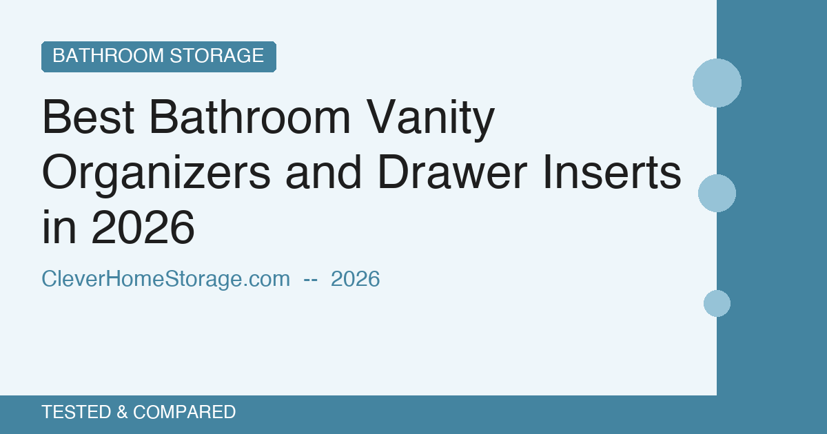 Best Bathroom Vanity Organizers