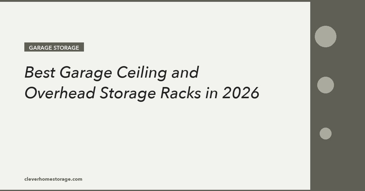 Best Garage Ceiling and Overhead Storage Racks in 2026