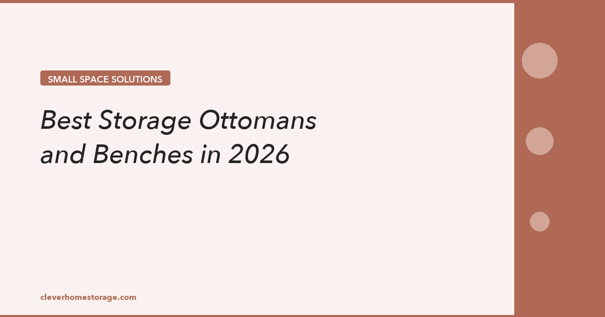 Best Folding Storage Ottomans and Benches With Hidden Storage (2026)